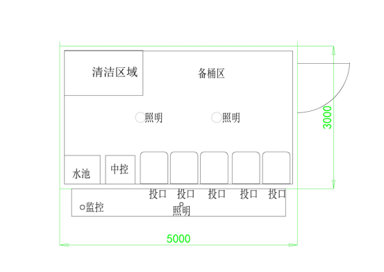 垃圾房尺寸圖，智能垃圾房，垃圾分類收集點(diǎn)，回收站生產(chǎn)廠家，垃圾分類定時(shí)定點(diǎn)收集點(diǎn)