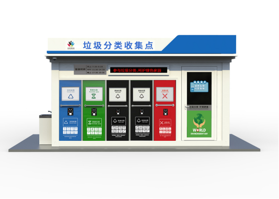 垃圾房效果圖，智能垃圾房，垃圾分類收集點(diǎn)，回收站生產(chǎn)廠家，垃圾分類定時(shí)定點(diǎn)收集點(diǎn)